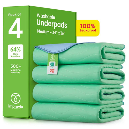 Washable Underpads - Reusable Heavy Absorbency Bed Protection Pads